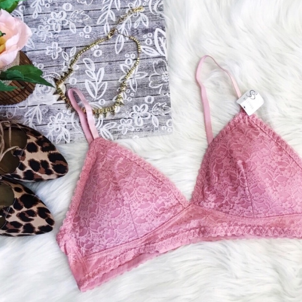 jessica simpson || Cute Lace Bralette - Pink